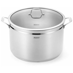 Кастрюля MAXI 30x20см / 14л со стеклянной крышкой (нерж.сталь) Fissman