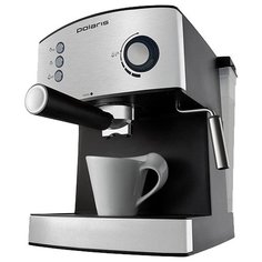 Кофеварка рожковая Polaris PCM 1520AE Adore Crema, серебристый