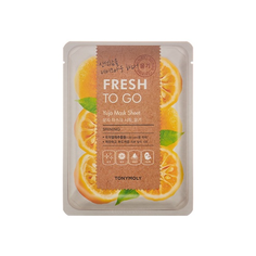 TONYMOLY Освежающая тканевая маска для лица с экстрактом юдзу FRESH TO GO Yuja Mask Sheet
