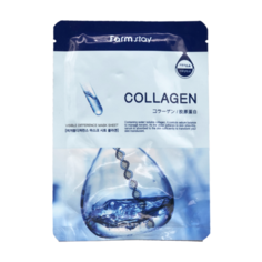 FarmStay Увлажняющая тканевая маска для лица с коллагеном Visible Difference Mask Sheet Collagen