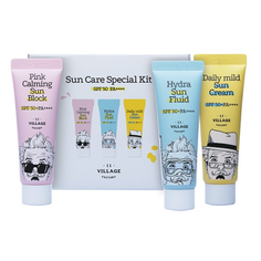 VILLAGE 11 FACTORY Набор Солнцезащитных крем и флюида для лица Sun Care Special Kit SPF 50+ PA++++