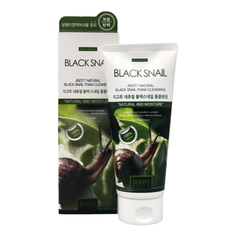 JIGOTT Очищающая пенка с муцином черной улитки Natural Black Snail Foam Cleansing
