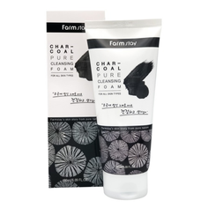 FarmStay Пенка для умывания и глубокой очистки пор с углем Charcoal Pure Cleansing Foam