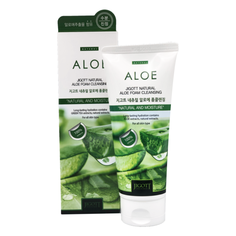 JIGOTT Успокаивающая пенка с экстрактом алоэ Natural Aloe Foam Cleansing
