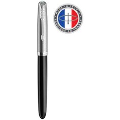 Ручка перьевая Parker 51 Core 2123491 Black CT F перо сталь нержавеющая подар. кор.