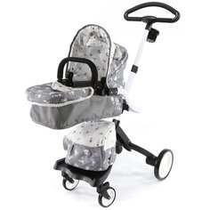 Коляска-трансформер DeCuevas TOYS 81535 серый/белый