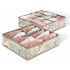 Набор органайзеров для белья, 2 шт., без крышки, 32*32*10 см, JARDIN Valiant