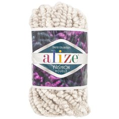 Пряжа ALIZE Fashion boucle 100гр., 35м. (70%акрил, 25% шерсть, 5% полиамид) ТУ (152 бежевый меланж), 5 мотков