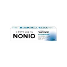 LION Профилактическая зубная паста "Nonio" для удаления неприятного запаха, отбеливания, очищения и предотвращения появления и развития кариеса (аромат трав и мяты) 30 г