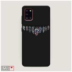 Чехол силиконовый Матовый Samsung Galaxy A31 Гирлянда из перьев 1 Case Place