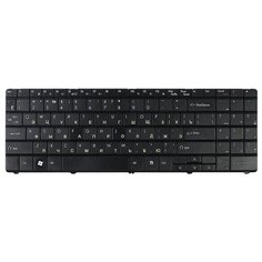 Клавиатура для ноутбука Packard Bell EasyNote ETNA-GM, ML61, ML65 Series. Плоский Enter. Чёрная, без рамки. PN: MP-07F36SU-920 Top On