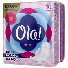 OLA ! Прокладки женские гигиенические ультратонкие для нормальных выделений c сеточкой 10 шт./упак.