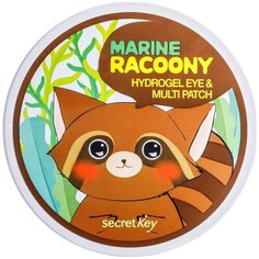Secret Key Гидрогелевые патчи под глаза с морским комплексом Marine Racoony Hydrogel Eye & Multi Patch
