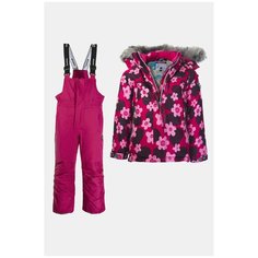 Комплект с полукомбинезоном Kuoma Nea/Halla размер 110, pink