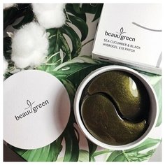 BeauuGreen Патчи с морским огурцом Патчи с морским огурцом Sea Cucumber & Black Hydrogel Eye Patch, 60 шт