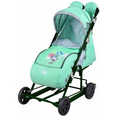 Санки- коляска НИКА детям НД 8-2К/4 мятный *1 Nika