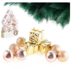 Набор новогодних украшений, в коробке Снеговичок