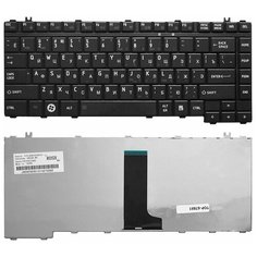Клавиатура для ноутбука Toshiba A200, A300, M300 Series. Плоский Enter. Чёрная без рамки. PN: NSK-TAJ01 Top On