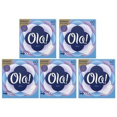 Комплект Ola! DAILY Прокладки женские гигиенические впитывающие на каждый день 60 шт/упак. х 5 упак.