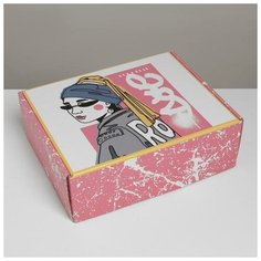 Коробка складная «Девушка с серёжкой», 27 × 21 × 9 см Дарите счастье