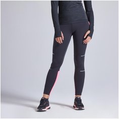 Леггинсы Decathlon, размер XL/2XL (50), черно-розовый