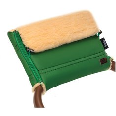Nuovita Муфта меховая для коляски Alpino Pesco smeraldo/изумрудный