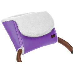 Nuovita Муфта меховая для коляски Vichingo Bianco viola/фиолетовый