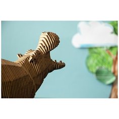 Деревянный конструктор Uniwood "Бегемот с набором карандашей