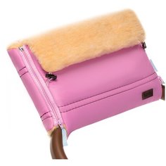 Nuovita Муфта меховая для коляски Alpino Pesco rosa/розовый