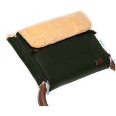 Nuovita Муфта меховая для коляски Alpino Pesco khaki/хаки