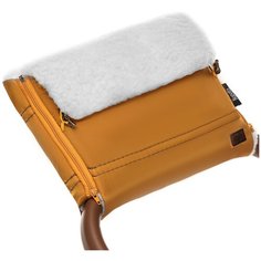 Nuovita Муфта меховая для коляски Alpino Bianco miele/медовый