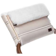 Nuovita Муфта меховая для коляски Alpino Bianco crema/кремовый