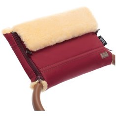 Nuovita Муфта меховая для коляски Alpino Pesco bordo/бордовый