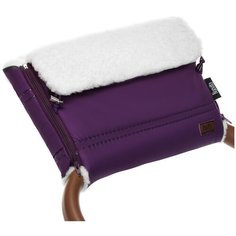 Nuovita Муфта меховая для коляски Alpino Bianco viola/фиолетовый