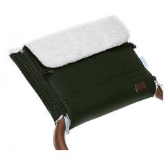 Nuovita Муфта меховая для коляски Alpino Bianco khaki/хаки