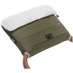 Nuovita Муфта меховая для коляски Alaska Bianco khaki/хаки