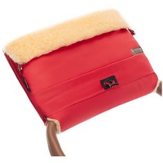 Nuovita Муфта меховая для коляски Alaska Pesco rosso/красный