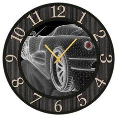 SvS Настенные часы SvS 3002191 Абстракция авто СВС