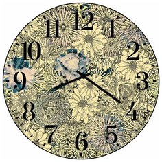 SvS Настенные часы SvS 3502423 Абстракция цветов СВС