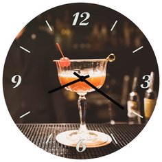 SvS Настенные часы SvS 3501747 Kitchen Коктейль на баре СВС