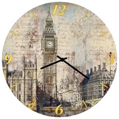 SvS Настенные часы SvS 3502266 Лондон винтаж СВС