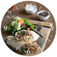 SvS Настенные часы SvS 3001739 Kitchen Роллы с зеленью СВС