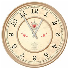 SvS Настенные часы SvS 3501000 Classic Птички в клетке СВС