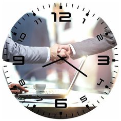 SvS Настенные часы SvS 3002420 Деловое рукопожатие СВС