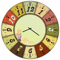 SvS Настенные часы SvS 3502303 Девушка СВС