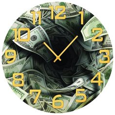SvS Настенные часы SvS 3001683 Долларовый водоворот СВС