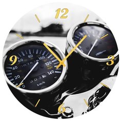 SvS Настенные часы SvS 3502010 Мото спидометр СВС