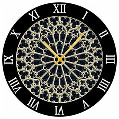 SvS Настенные часы SvS 3002898 Темный узор СВС