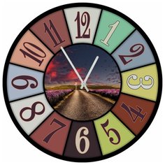 SvS Настенные часы SvS 3502768 Дорога к дому СВС