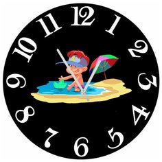 SvS Настенные часы SvS 3002652 Мальчик с бумажным корабликом СВС